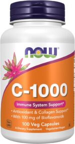 NOW Foods Supplements, Vitamin C-1,000 with 100 mg of Bioflavonoids, Antioxidant protection*, 100 Veg Capsules - Image 2
