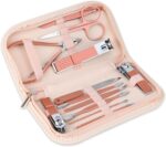 Nail Clippers and Beauty Tool Portable Set Manicure Set 12 in 1, with Pink Leather Bag, Suitable for Home, Workplace, Outdoor Travel, Gift Giving, Salon - Image 2