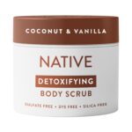 Native Exfoliating Body Scrub, Coconut & Vanilla Scent, Gentle Body Polish for Soft, Smooth Skin, Made without Sulfates, Parabens, or Dyes, 12 oz - Image 2