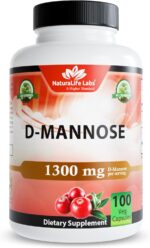 NaturaLife Labs Organic D-Mannose 1300 mg with Organic Cranberry Extract 100 mg per Serving – 100 Capsules – Non-GMO, Gluten-Free, Vegan - Image 2