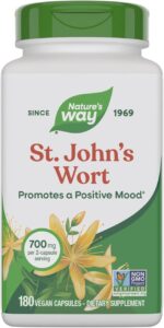 Nature's Way St. John's Wort Herb, Promotes a Positive Outlook*, 700 mg per 2-Capsule Serving, Non-GMO Project Verified, Vegan, 180 Capsules - Image 2