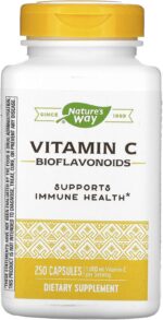 Nature's Way Vitamin C with Bioflavonoids, Immune Support*, High Potency Vitamin C per 2-Capsule Serving, Promotes Collagen*, 1,000 mg per 2-Capsule Serving, 250 Capsules (Packaging May Vary) - Image 2
