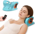 Neck Massager 2026 Portable Neck Traction Device, Cervical with Heating & Vibration–Relieve Muscle Tension,4-in-1neck Customizable Massage Modes with Wireless Remote Control - Image 2