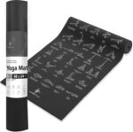 NewMe Fitness Yoga Mat for Women and Men - Large, 5mm Thick, 68 Inch Long, Non Slip Exercise Mats w/ 70 Printed Yoga Poses for Pilates, Workout and Stretching - Home and Gym Essentials - Image 2
