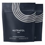 Nutrafol Men's Hair Growth Supplements, Clinically Tested for Visibly Thicker Hair and Scalp Coverage, Dermatologist Recommended - 2 Month Supply, 2 Refill Pouches - Image 2