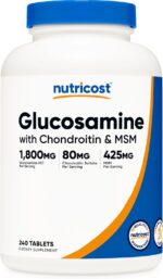 Nutricost Glucosamine 1800mg with Chondroitin & MSM, 240 Tablets, 120 Servings - Non-GMO, Gluten Free - Image 2