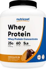 Nutricost Whey Protein Concentrate (Chocolate Peanut Butter) 5LBS - Gluten Free & Non-GMO - Image 2