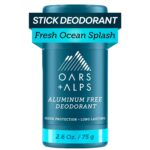 Oars + Alps Aluminum Free Deodorant for Men | Long Lasting Odor Protection, Clear & Free of White Residue, Anti-Chafing Smooth Glide, Dermatologist Tested, Fresh Ocean Splash, 1pk, 2.6oz - Image 2