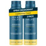 Oars + Alps Full Body Deodorant Spray for Men & Women, Aluminum Free Deodorant Men Spray, Dermatologist Tested, Clean Ingredients, Long Lasting, Odor Protection, California Coast, 2pk - Image 2