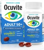 Ocuvite 50+ Eye Vitamin & Mineral Supplement, Multivitamin for Vision & Ocular Health with Omega-3, Zinc, Vitamins C & E, Lutein & Zeaxanthin, Zinc Supplements for Women and Men, 50 Softgels - Image 2