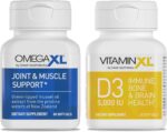 OmegaXL Joint Support Supplement - 60 Softgels & VitaminXL D3 High Potency Daily Vitamin D 5000 IU 125mcg Immune Support Supplement (30 Softgels) - 2 Pack - Image 2
