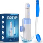 Portable Bidet Toilet Aids Wiper Tool Set for Travel | 350ML Bottle | 450mAh Battery | IPX7 Waterproof |Compact & High-Powered with 2 Pressure Modes for Wiping and Personal Hygiene (Blue, Ultra) - Image 2