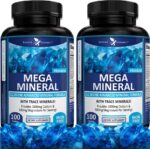Potent Garden 2-Pack Mega Mineral Supplement Complete Mineral Complex with Calcium Magnesium Zinc Potassium Boron Selenium Chromium & 72 Trace Minerals Iron Free Calcium Supplement -200 Pills - Image 2
