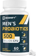 Probiotics for Men, 500 Billion CFUs & 12 Strains, Men's Probiotic with Turmeric, Cranberry, Goji - Probiotics for Digestive Health, Immune, Stomach, Bloating & Gut Health for Men, 60 Pro Biotics Caps - Image 2
