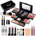 Professional Makeup Kit for Women Girl Full Kit with Mirror 60 Colors All in One Make up Gift Set Included Eyeshadow,Blusher,Highlighter,Compact Powder,Brow Powder,Lipstick,Glitter,Eyeliner,Mascara 01 - Image 2