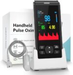 Pulse Oximeter - Handheld Pulse Oximeter Rechargeable Overnight Pulse Ox Continuous oxygen meter finger pulse oximeter Fingertip with Pulse o2 sat monitor finger for oxygen SpO2 - Image 2
