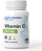 Puregen Labs Vitamin C 250 MG Supports a Healthy Immune System & Antioxidant Protection | Non-GMO | Gluten Free - 200 Tablets - Image 2