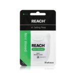 REACH Waxed Dental Floss, Mint, Plaque Remover for Teeth, Shred Resistant, Floss Slides Smoothly, Easy to Use, Waxed, Deep Cleaning Teeth, Oral Care, PFAS Free, for Adults & Kids, 1 Pack, 55 yd - Image 2