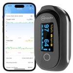 Rechargeable Pulse Oximeter Fingertip - Continuous Blood Oxygen Saturation Monitor, SpO2 and Pulse Rate Tracking, Finger O2 Pulse Oximeter , APP Report Features with Bluetooth, Audio Reminder - Image 2