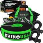Rhino USA Heavy-Duty Recovery Gear Combos Off-Road Truck Vehicle Recovery, Best Offroad Towing Accessories - Backed for Life (20' Strap + Shackles) - Image 2