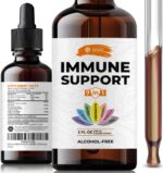 SIRUNES Immune Support Liquid Drops – Vitamin C, Vitamin D3, Zinc, Elderberry, Echinacea, Ginger & Turmeric – Herbal Antioxidant Immunity Booster Multivitamin Supplement for Daily Wellness – 2 Fl Oz - Image 2
