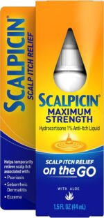 Scalpicin Maximum Strength Scalp Treatment Liquid for Itchy Scalp, Seborrheic Dermatitis & Psoriasis Scalp Treatment, Fragrance-Free, 1.5 fl oz - Image 2