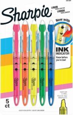 Sharpie Liquid Highlighters, Chisel Tip, Assorted Colors, 5 Count - Office, Classroom, Desk, School Supplies - Image 2