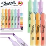 Sharpie® Tank-Style Highlighters, Chisel Tip, Mild Pastel Barrels, Mild Pastel Inks, Pack Of 6 Highlighters - Image 2