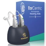 [Silver] EarCentric EasyCharge Rechargeable Hearing Aids (Pair) for Seniors, Behind-The-Ear BTE Ear Aid PSAP digital Personal sound amplification products devices with Noise Cancellation - Image 2