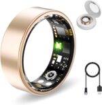 Smart Health Rings for Women Men, Fitness Tracker with Heart Rate, Blood Oxygen, HRV, Sleep Tracker, Step Tracker, No Subscription Fee, IP68 Waterproof Smart Ring for iphone & Android (Rose Gold, 13) - Image 2