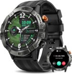 Smart Watches for Men, Bluetooth Call Military Smart Watch, Waterproof Fitness Tracker with Heart Rate/Blood Oxygen/Sleep Monitor/124 Sports Modes, Tactical Watch for Android Phones & iPhone (Black) - Image 2