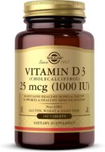 Solgar Vitamin D3 (Cholecalciferol) 25 mcg (1000 IU) – 180 Tablets - Helps Maintain Healthy Bones & Teeth - Immune System Support - Non-GMO, Gluten Free, Dairy Free, Kosher - 180 Servings - Image 2