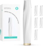 Sonic Dermaplaning Tool for Face - Rechargeable Dermaplane Razor with 6 Refill Dermablades, Facial Hair & Peach Fuzz Remover for Women (White) - Image 2
