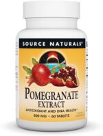 Source Naturals Pomegranate Extract 500mg Complete Whole Fruit Ellagic Acid Antioxidant & Added Fiber - 60 Tablets - Image 2