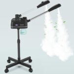 TASALON 2 in 1 Professional Facial Steamer on Wheels -with Ozone and Hot & Cold Mist, Ionic Facial Steamer Kit for Facial Deep Cleaning and Moisturize, SPA & Home, Ozone Face Humidifier - Black - Image 2