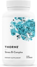 THORNE - Stress B-Complex - Vitamins B2, B6, B12 & Folate in Highly-Absorbable and Active Forms - Extra Vitamin B5 for Adrenal Support, Stress Management & Immune Function* - 60 Servings - Image 2