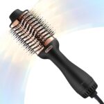 TYMO Hair Dryer Brush Blow Dryer Brush in One, 4 in 1 Ionic Hairdryer and Styler Volumizer with Oval Titanium Barrel, Hot Air Straightener for Smooth Frizz-Free Blowout, Gold - Image 2