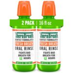 TheraBreath Fresh Breath Mouthwash, Mild Mint Flavor, Alcohol-Free, 16 Fl Oz (2-Pack) - Image 2