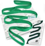 Trideer Stretching Strap with Loops & Leg Lifter, Non-Elastic PT-Style Physical Therapy Strap for Knee Replacement Rehab, Hamstring, Calf & Back Stretcher Mobility, Hip, Shoulder & Yoga - Image 2