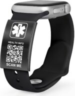 Upgraded Medical Bracelets Men Women with QR Code Medical Alert ID Bracelets - Titanium Steel Wristband Fits Wrists Up 8''-10'' - More Space Custom Emergency Med ID Info - Image 2