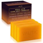 VALITIC Kojic Acid Dark Spot Remover Soap Bars with Vitamin C, Retinol, Collagen, Turmeric - Original Japanese Complex Infused with Hyaluronic Acid, Vitamin E, Shea Butter, Castile Olive Oil (3 Pack) - Image 2