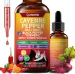 Vascu Flow Cayenne Pepper Drops Chile de Cayen | k2 d3 Vitamin Supplement,Organic Hawthorn, Beet Root Powder, Turmeric, Berberine,Cinnamon Ginseng for Metabolism, Circulation,Heart & Vascular Wellness - Image 2