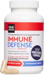 Vibrant Health, Immune Defense, Natural Immune and Digestive Support, 60 Capsules - Image 2