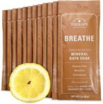 Village Naturals Therapy Breathe Concentrated Mineral Bath Soak, Lemon Mint, 2 Oz, Pack of 12 - Image 2