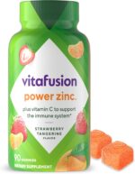 Vitafusion Power Zinc Gummy Vitamins, Strawberry Tangerine Flavored Immune Support (1), 90 Count - Image 2