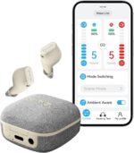 Wave Lite OTC Hearing Aids with Bluetooth, Rechargeable AI Noise Reduction & Direct TV AUX-in, App Control ITE Earbuds for Adults Seniors Mild to Moderate Hearing Loss (Starlight) - Image 2