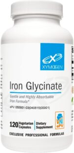 XYMOGEN Iron Glycinate Supplement – Patented Iron BisGlycinate Vitamin - Designed for High Absorption – Supports Hemoglobin & Ferritin Levels – Gentle on Digestion (120 Capsules) - Image 2