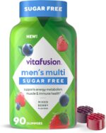 vitafusion Sugar Free Men’s Multi Daily Gummy Multivitamins, Supports Energy Metabolism, Muscle and Immune Health (1), Mixed Berry Flavors, 90 Count - Image 2